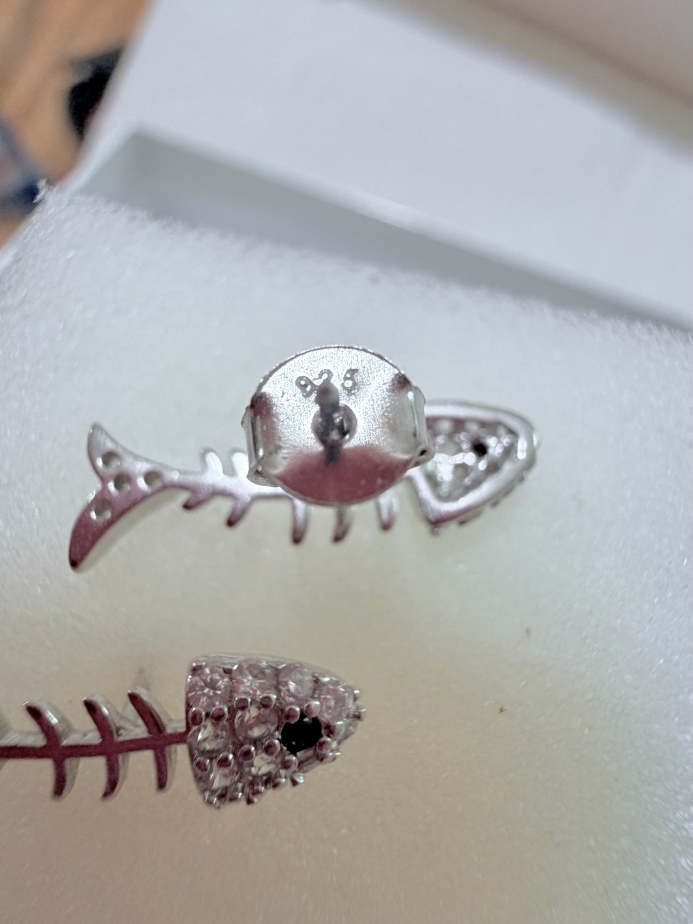 Fishbone earrings 925 silver - Picture 6 of 10
